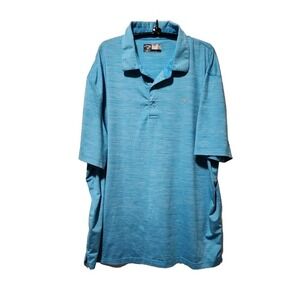 Callaway Mens Opti Dri Polo Shirt Size XL Blue Logo Pristine Condition